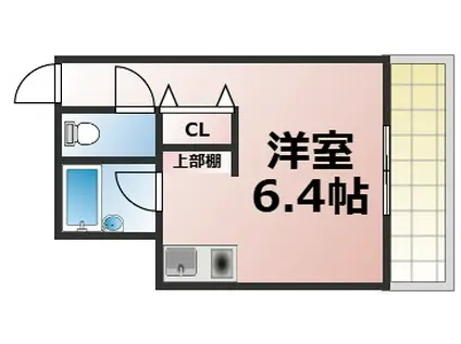 サンパールII(ワンルーム/5階)の間取り写真