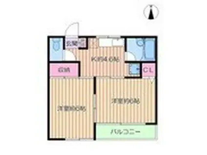 JPS MARX(2K/3階)の間取り写真