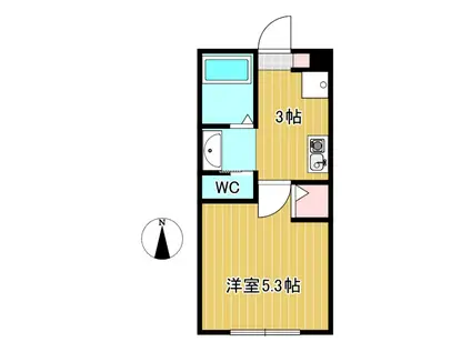 メゾン関町南(1K/1階)の間取り写真