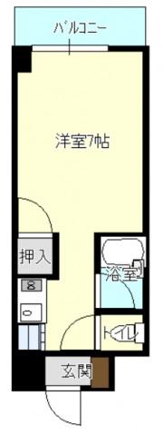メゾン・ド・K3(1K/2階)の間取り写真