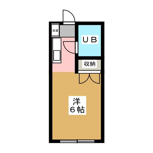 アネックス土方(ワンルーム/1階)の間取り写真