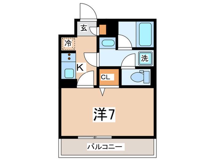 MTZ-II(1K/2階)の間取り写真