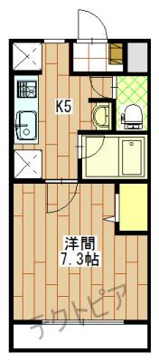 NEXTAGE新橋(1K/3階)の間取り写真