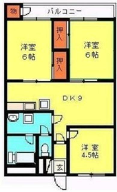 川口青木(3DK/2階)の間取り写真