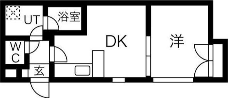 OMレジデンスN36(1DK/4階)の間取り写真