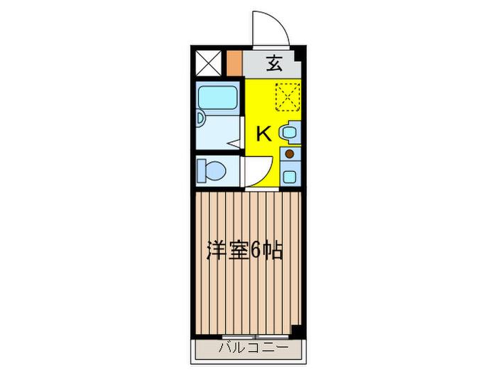 ハイムサニーステージ(1K/2階)の間取り写真