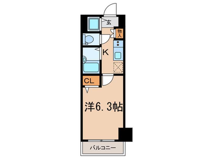 フェニックス椎名町(1K/6階)の間取り写真