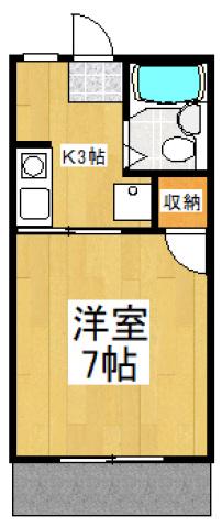 日新Mハイム(1K/2階)の間取り写真