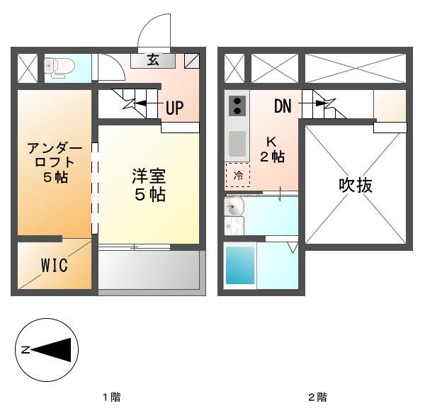 グレイス(ワンルーム/1階)の間取り写真