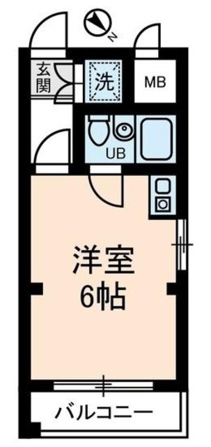 ダイホープラザ大塚(ワンルーム/1階)の間取り写真