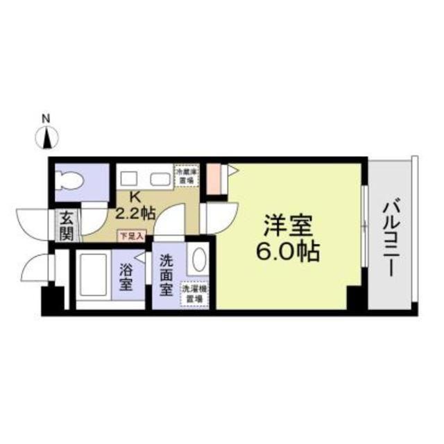 パルトネール井荻(1K/4階)の間取り写真