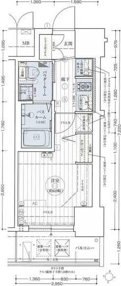 エステムコート新大阪XIリンクス(1K/3階)の間取り写真