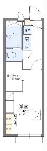 レオパレス北栄(1K/2階)の間取り写真
