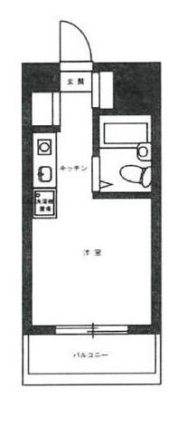 メゾンドポワリエ(ワンルーム/2階)の間取り写真