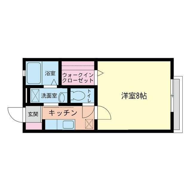 サンシャインMAEDA(1K/1階)の間取り写真