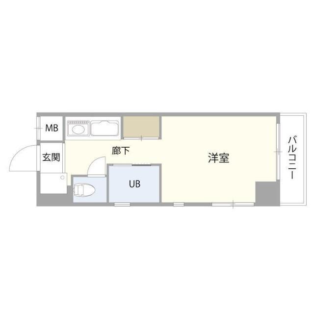 シャルム住吉(ワンルーム/7階)の間取り写真
