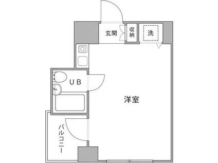 ステラコート武蔵小金井(ワンルーム/3階)の間取り写真