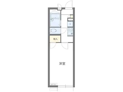 京王線 飛田給駅 徒歩18分 2階建 築15年(1K/2階)の間取り写真