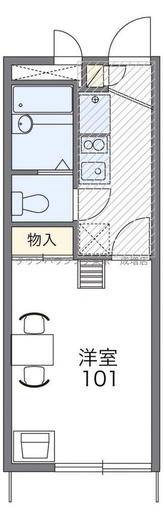 レオパレスサンライズ(1K/1階)の間取り写真