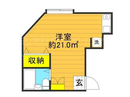 MORE84(ワンルーム/2階)の間取り写真