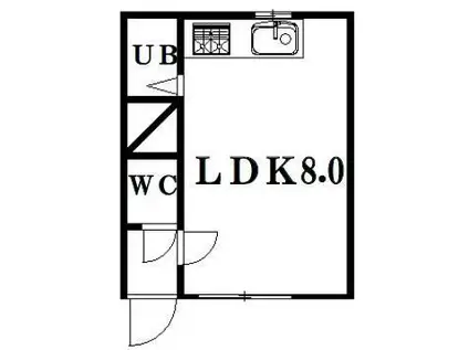 FARROCKAVENUE M 95(ワンルーム)の間取り写真