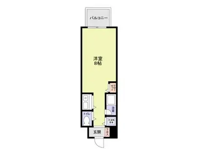 第20シグマビルディング関内(ワンルーム/2階)の間取り写真