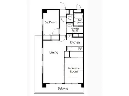 アークハイツ上永谷(2LDK/2階)の間取り写真