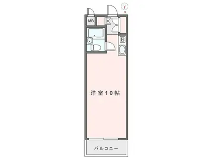 藤和芝コープ(ワンルーム/5階)の間取り写真