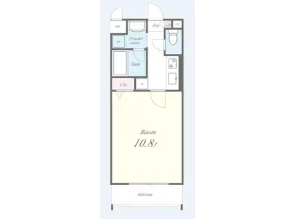 ルミナス都(1K/1階)の間取り写真