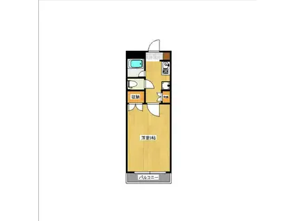 ファーイーストIIビル(1K/3階)の間取り写真