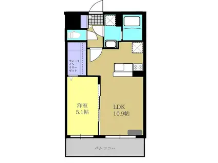 Y&M SAKURAIII(1LDK/3階)の間取り写真