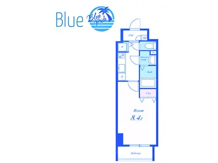 メルシー・ヴォクー(1K/5階)の間取り写真