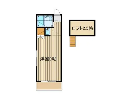 コーポミトモ(ワンルーム/2階)の間取り写真