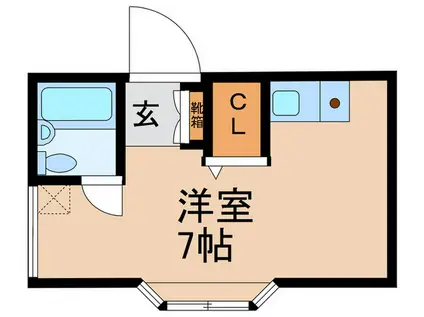 アイビーハウス(ワンルーム/3階)の間取り写真