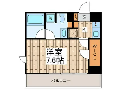 ARKMARK馬込(1K/2階)の間取り写真