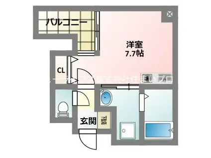 サンティール大和田(ワンルーム/2階)の間取り写真