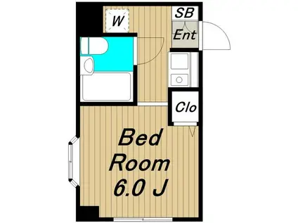 CERISIER MAISON(1K/1階)の間取り写真