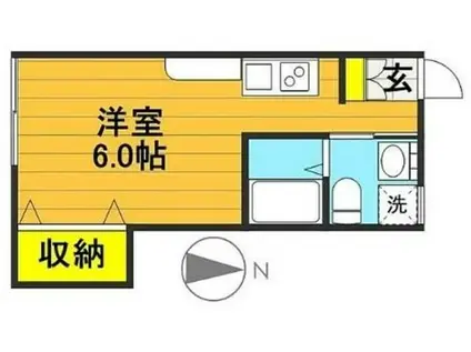 メゾンドWAFU(ワンルーム/2階)の間取り写真