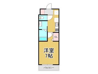 AILE南塚口5(1K/4階)の間取り写真
