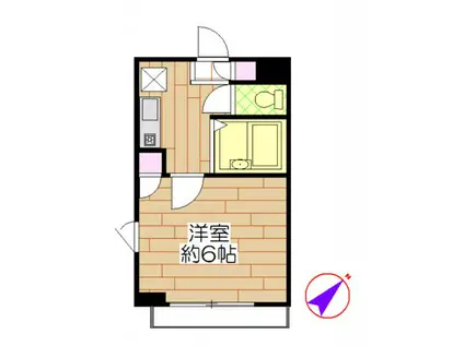 グランヴァン町田(1K/5階)の間取り写真