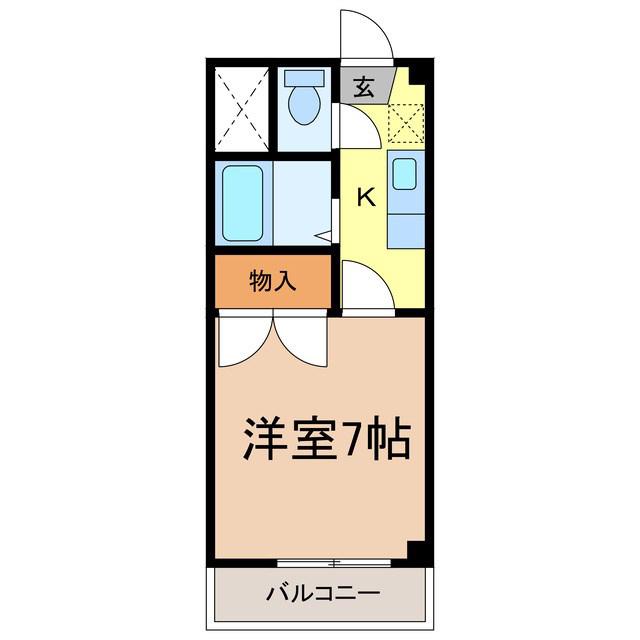 プチメゾンMN I(1K/4階)の間取り写真