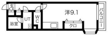 アルグラッド野田駅前(ワンルーム/2階)の間取り写真