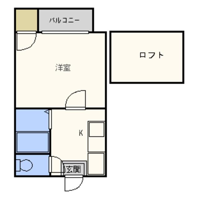 プルミエ(1K/2階)の間取り写真