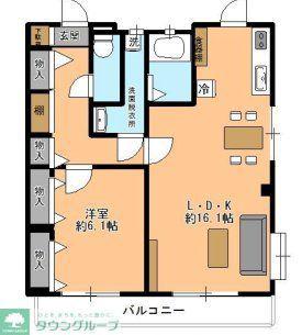 栄マンション(2LDK/3階)の間取り写真