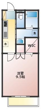 BUENA VISTA(1K/2階)の間取り写真