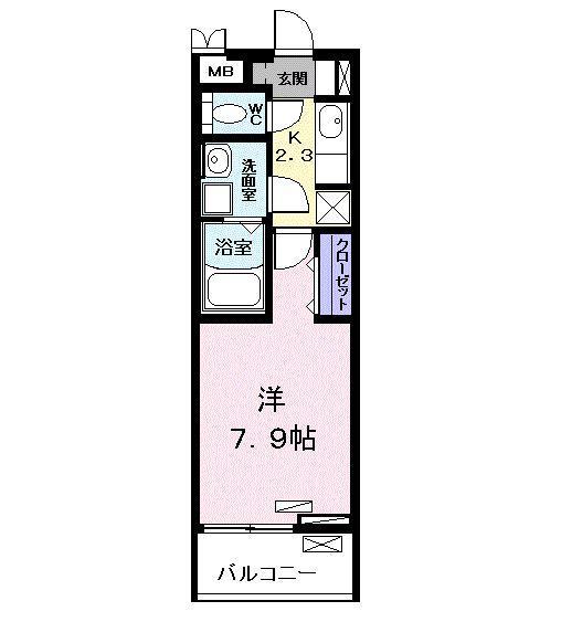 あおなみ線 小本駅(愛知) 徒歩9分 3階建 築8年(1K/2階)の間取り写真