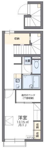 レオパレスN S 本荘(1K/2階)の間取り写真