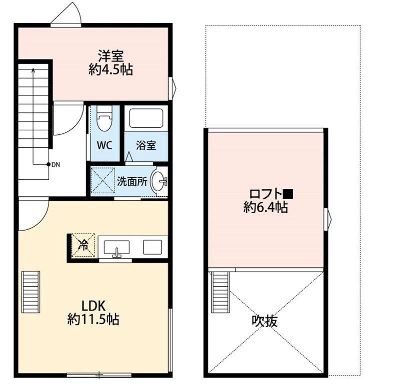 プルミエ(1LDK/2階)の間取り写真