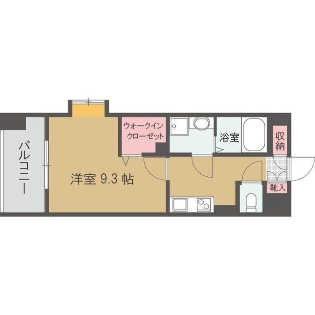 カリフィカーダ山荘(1K/7階)の間取り写真