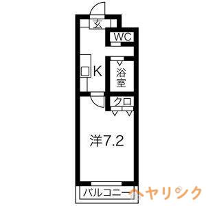 A・CITY志段味(1K/3階)の間取り写真